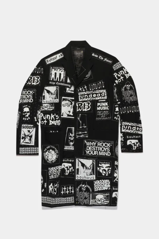 PUNK PATCH COAT - EXT PATCH BLACK sold by R13