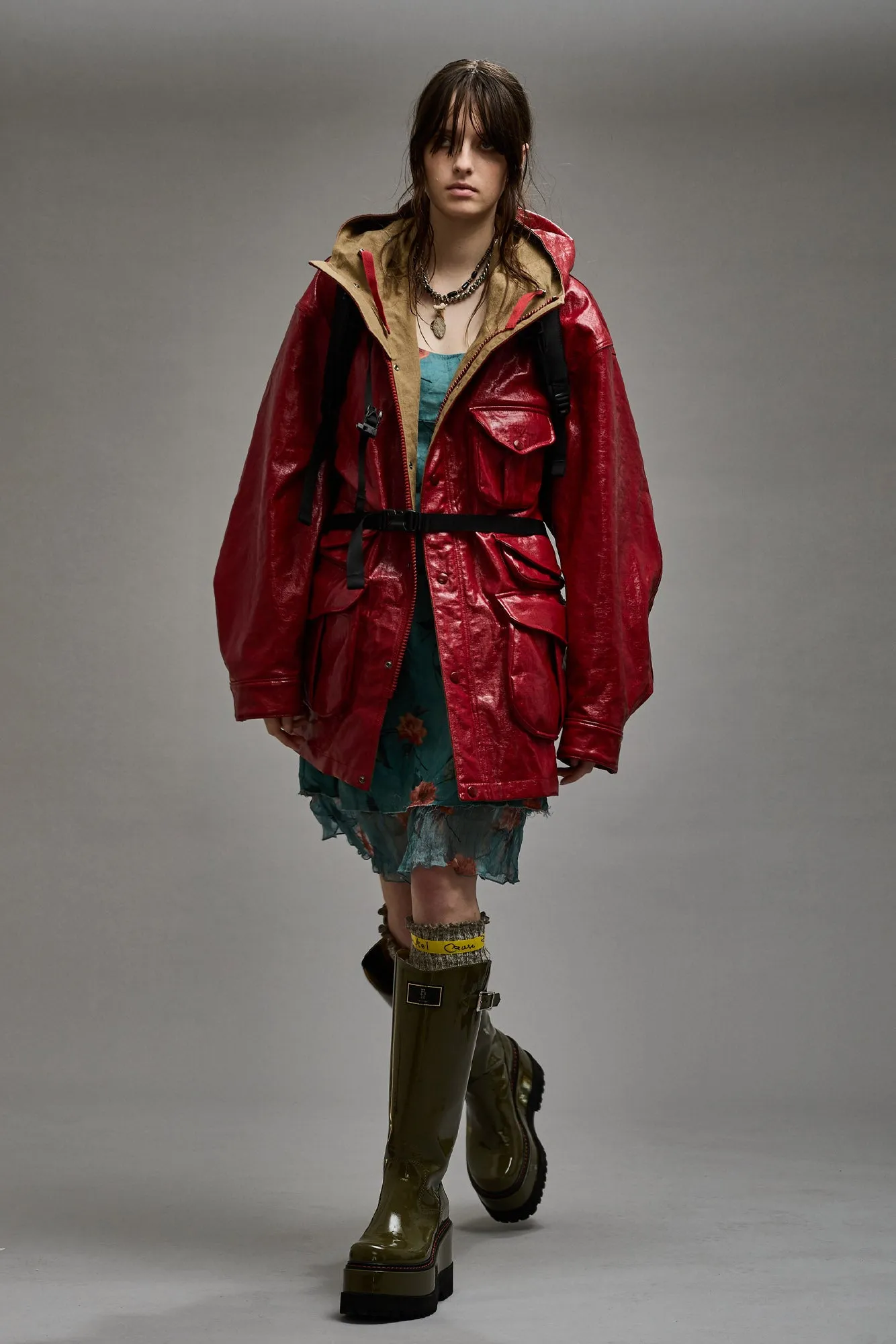 MULTIPOCKET PARKA - RED COAT sold by R13 product image thumbnail 2