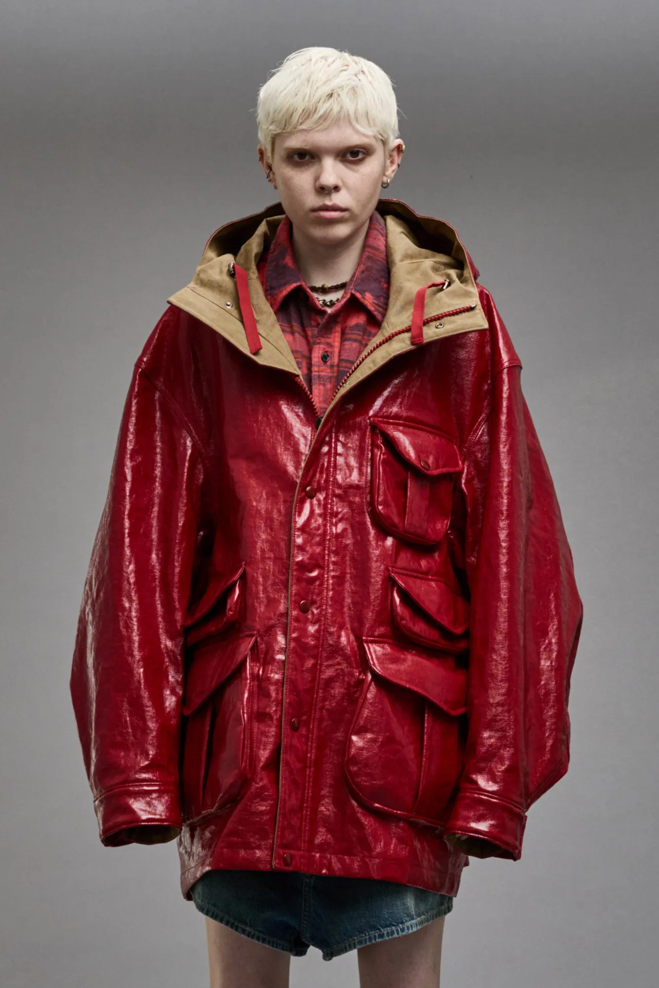 MULTIPOCKET PARKA - RED COAT sold by R13 product image thumbnail 3