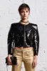 SQUARE SHOULDER SEQUIN JACKET - BLACK sold by R13