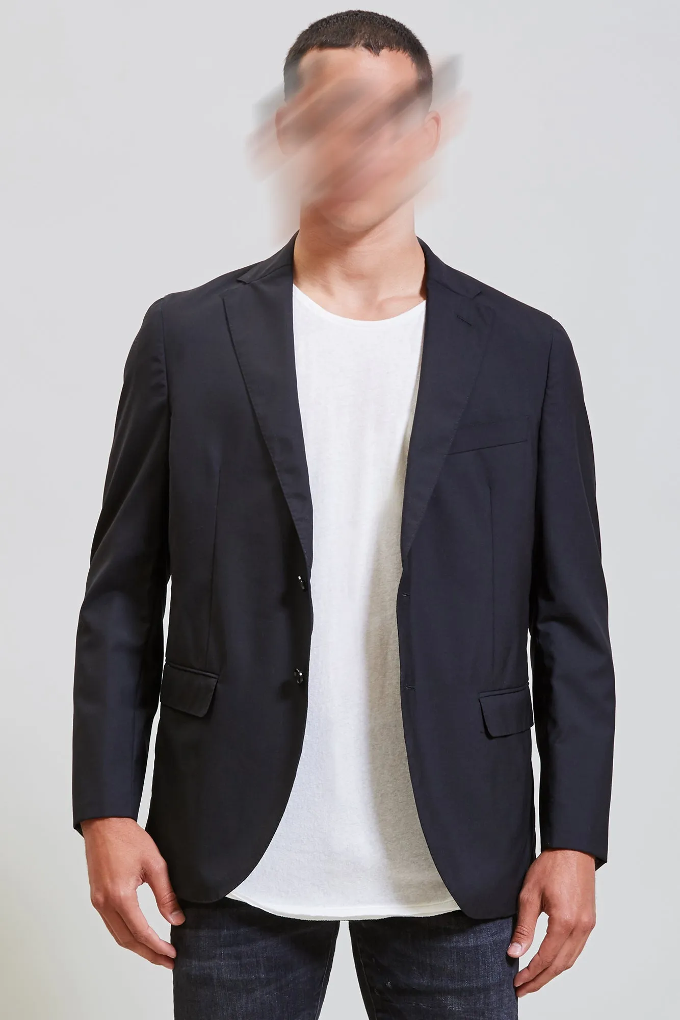 USED TO BE PUNK EMBROIDERED BLAZER - BLACK sold by R13