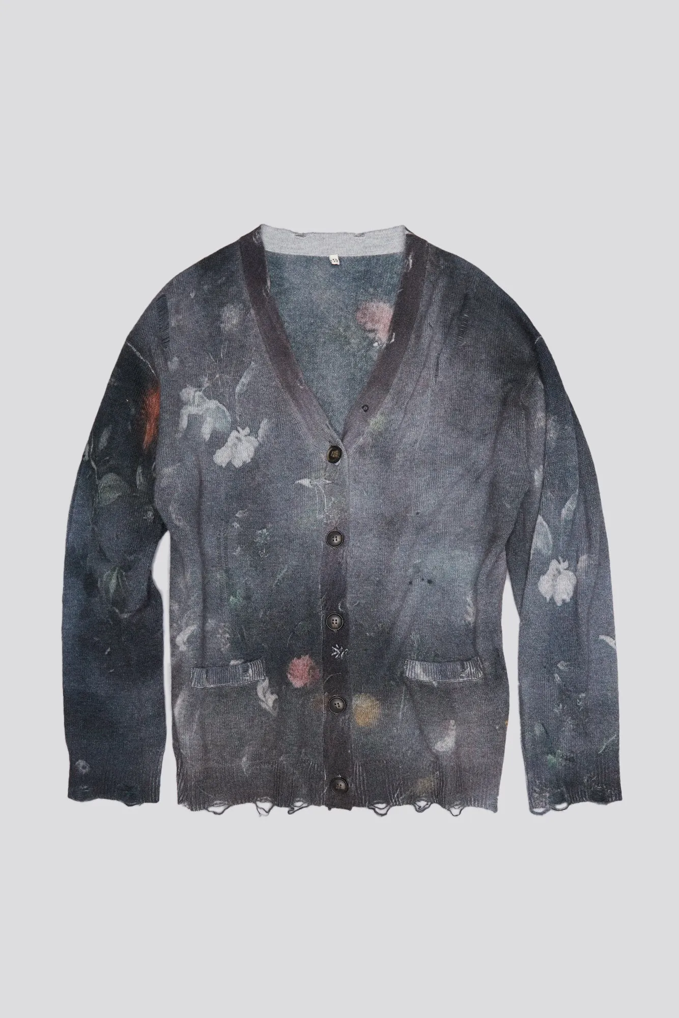 BOYFRIEND CARDIGAN - BLACK FLORAL sold by R13 product image thumbnail 5