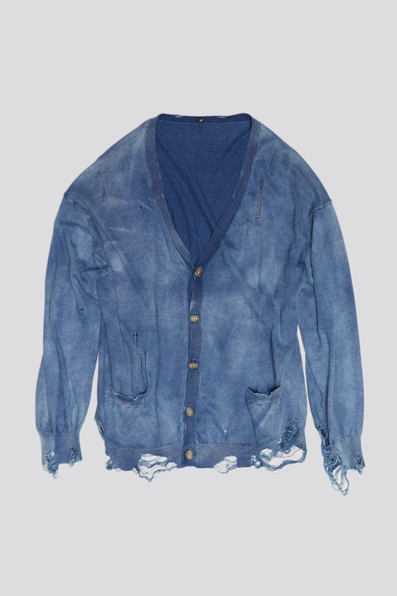 BOYFRIEND CARDIGAN - DARK INDIGO sold by R13 product image thumbnail 5