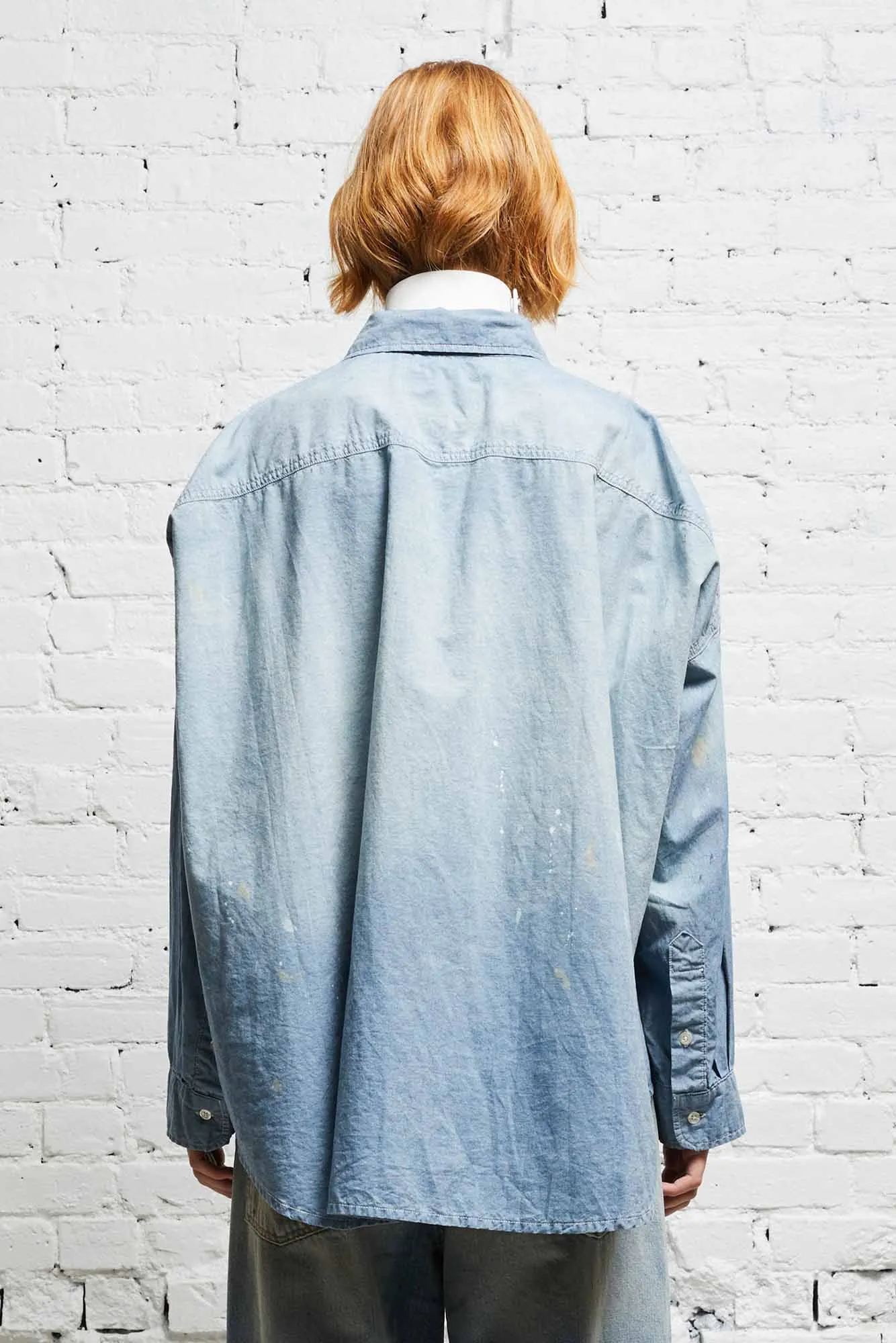 LONG SLEEVE BUTTON-UP - BLUE CHAMBRAY sold by R13 product image thumbnail 5
