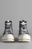 DOUBLE GROMMET KURT HIGH TOP SNEAKER - BLACK GRAFFITI CHECKER sold by R13