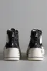 DOUBLE GROMMET KURT HIGH TOP SNEAKER - BLACK GRAFFITI CHECKER sold by R13