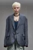 OVERSIZED BELLOW POCKET BLAZER - LIGHT INDIGO sold by R13