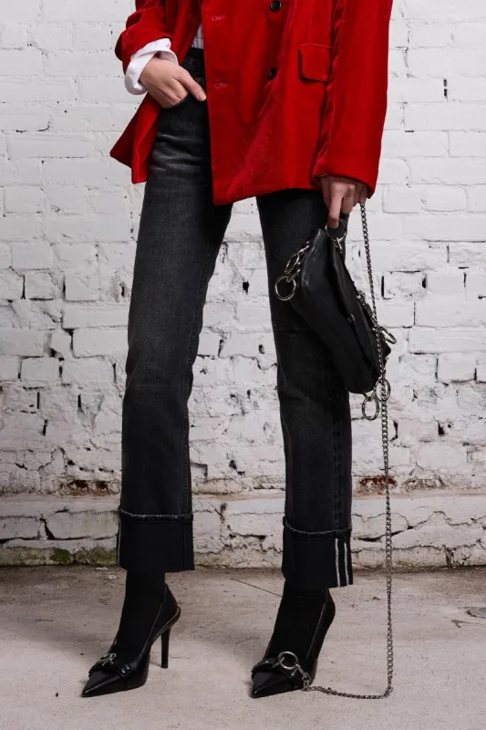 BOY STRAIGHT - ATLAS SELVEDGE BLACK sold by R13