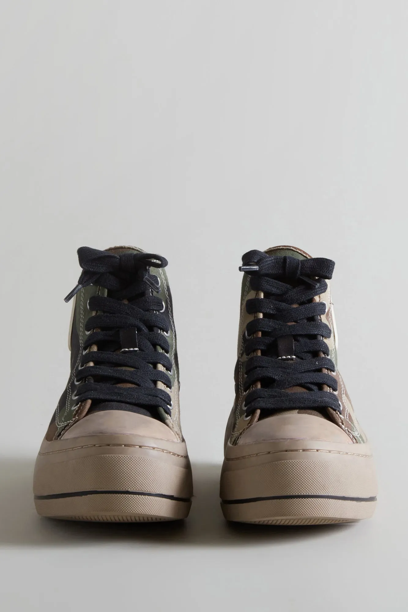 KURT HIGH TOP SNEAKER- CAMO & BROWN sold by R13 product image thumbnail 3