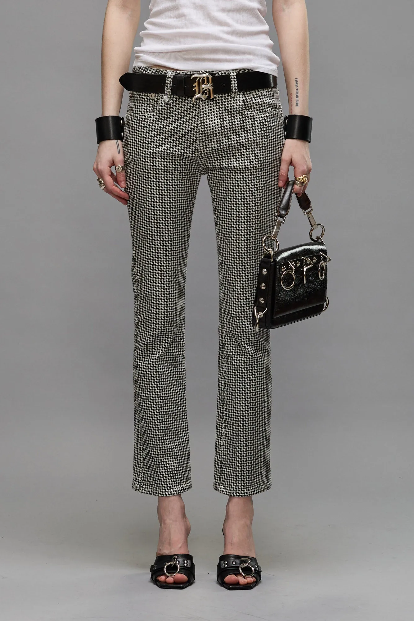 KICK FIT - PRINTED HOUNDSTOOTH sold by R13 product image thumbnail 3