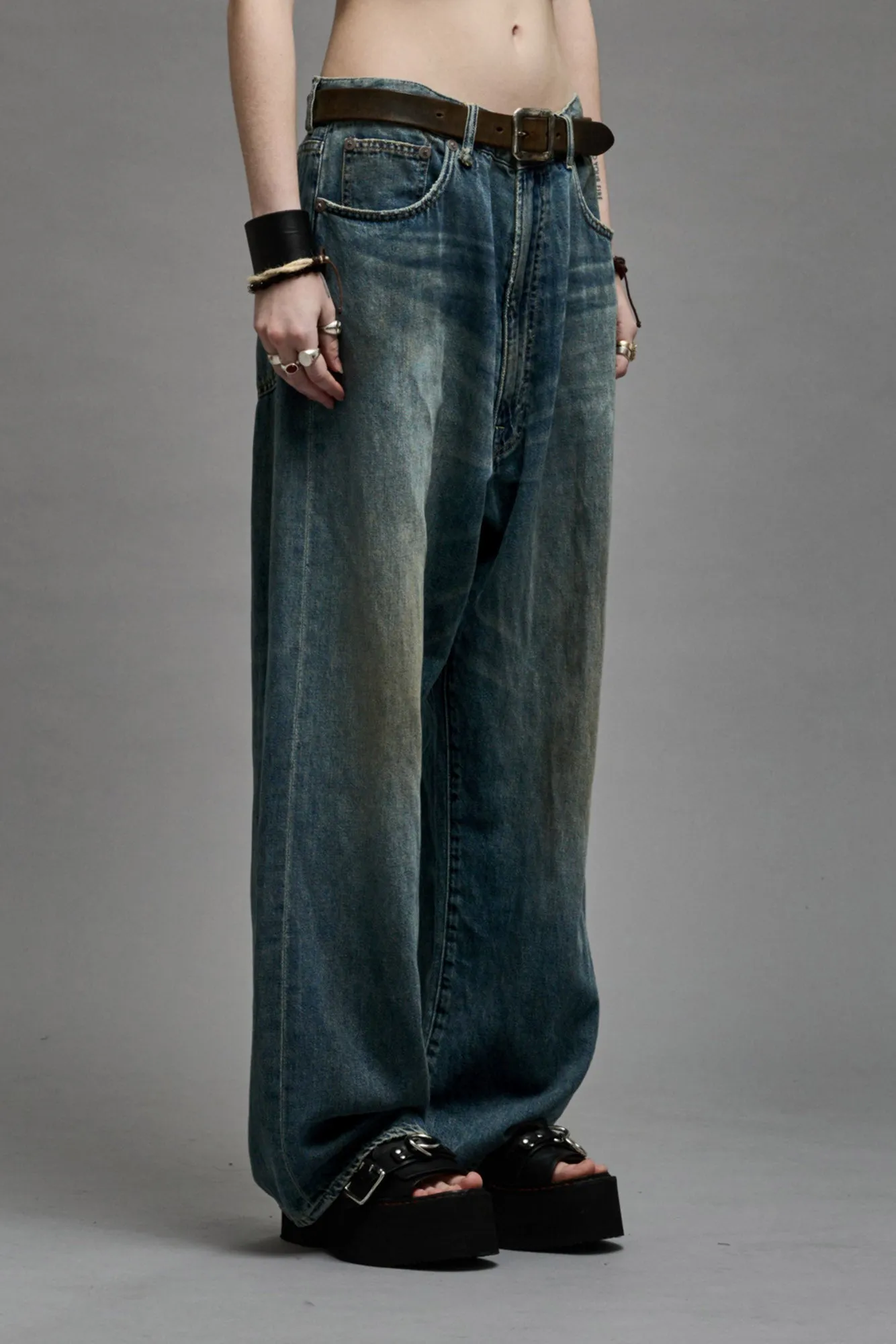 VENTI JEAN - WEBER LINEN INDIGO sold by R13 product image thumbnail 4