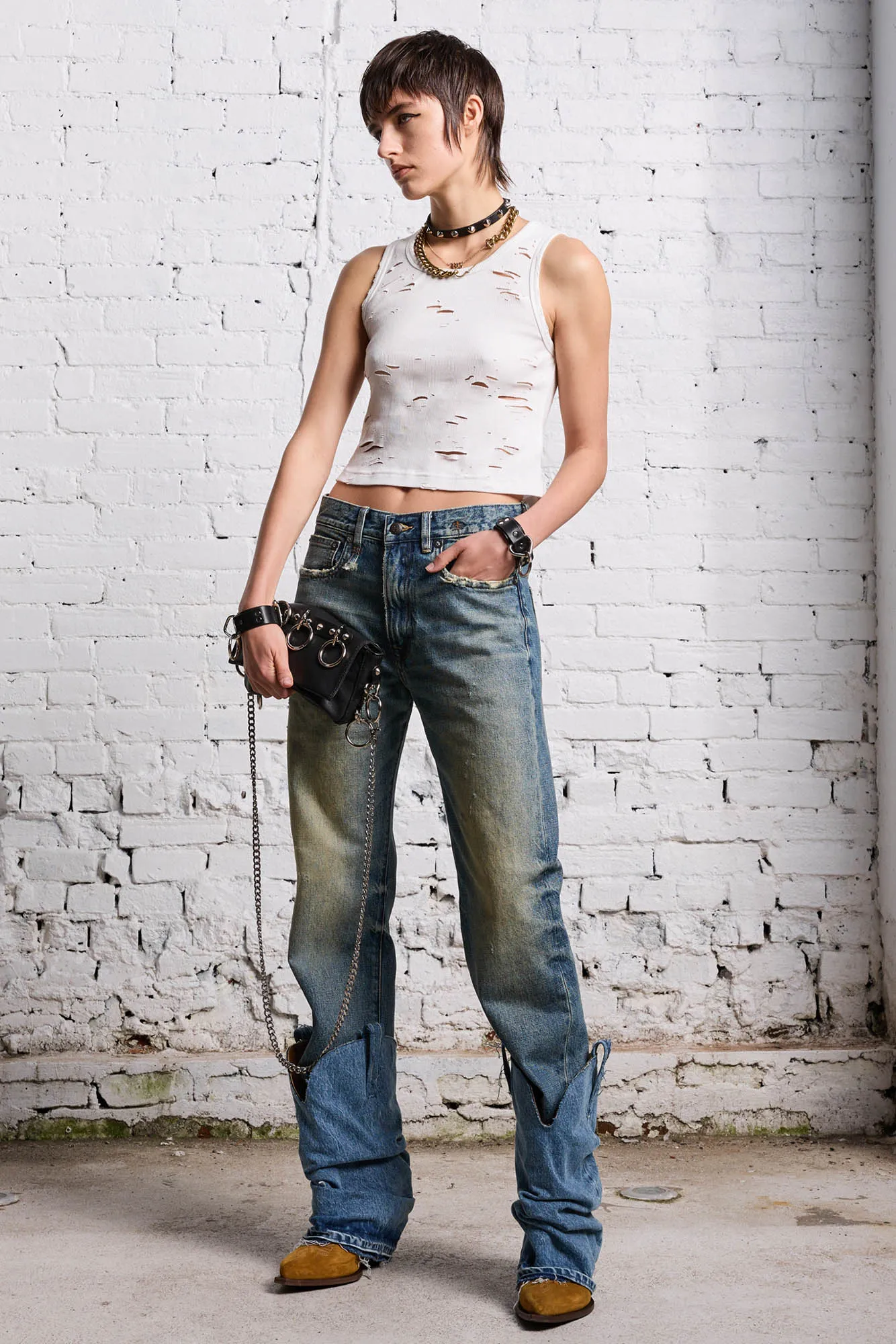 BOYFRIEND JEAN - CLINTON BLUE sold by R13 product image thumbnail 2