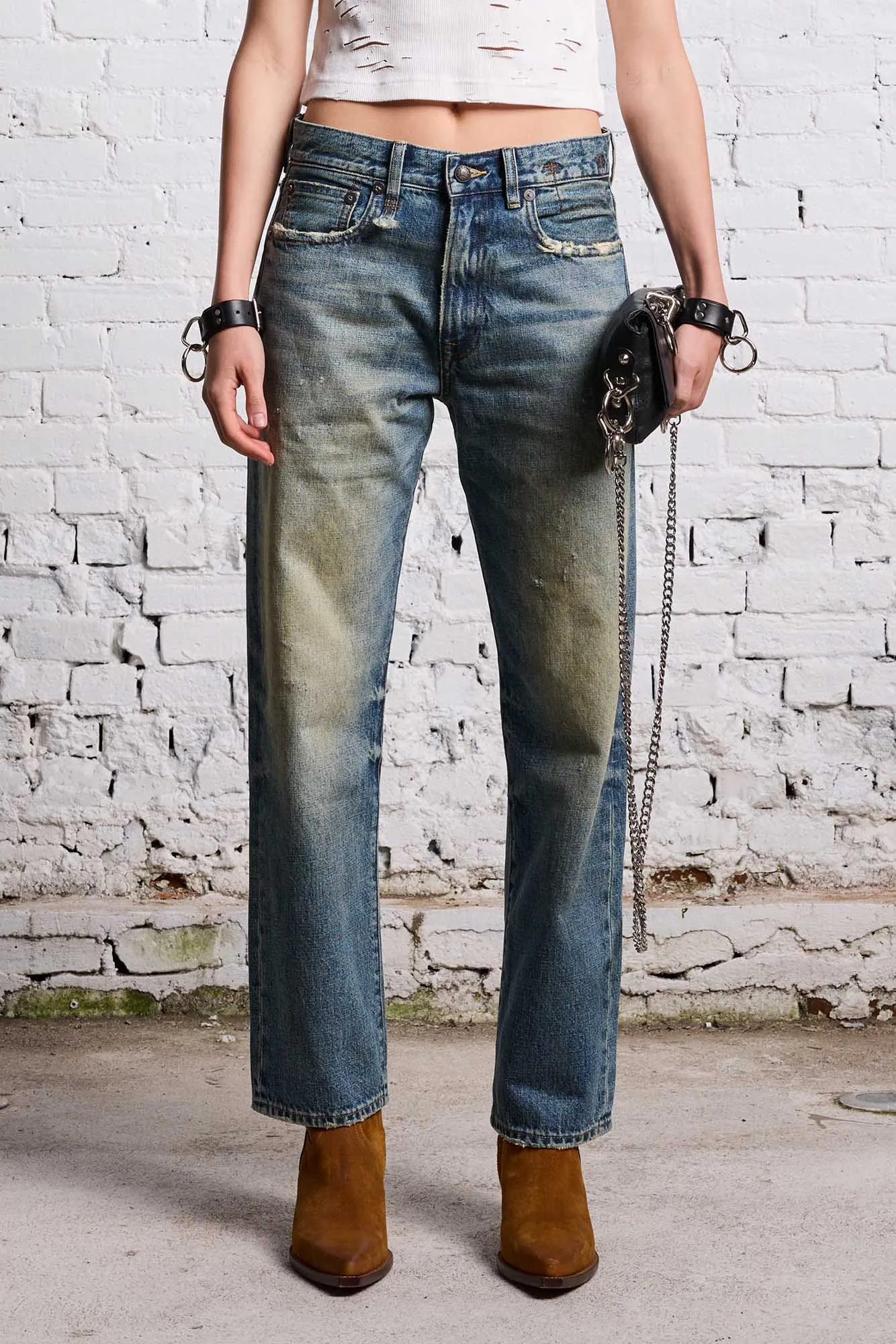 BOYFRIEND JEAN - CLINTON BLUE sold by R13 product image thumbnail 3