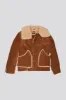 OVERSIZED COLLAR JACKET - BROWN CORDUROY sold by R13