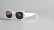 R13 SUNGLASSES - WHITE AND GREY sold by R13