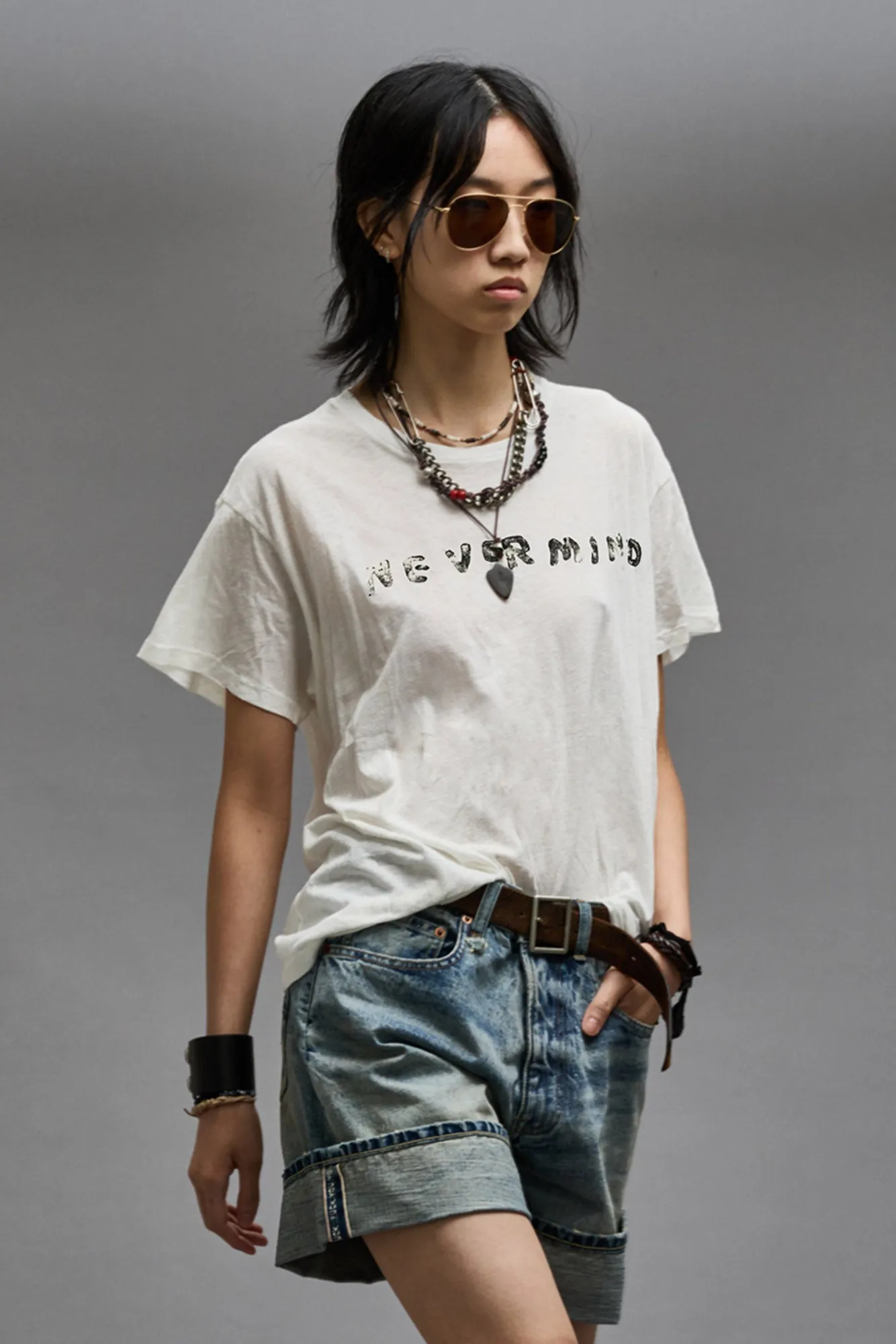 NEVERMIND BOY T - ECRU sold by R13