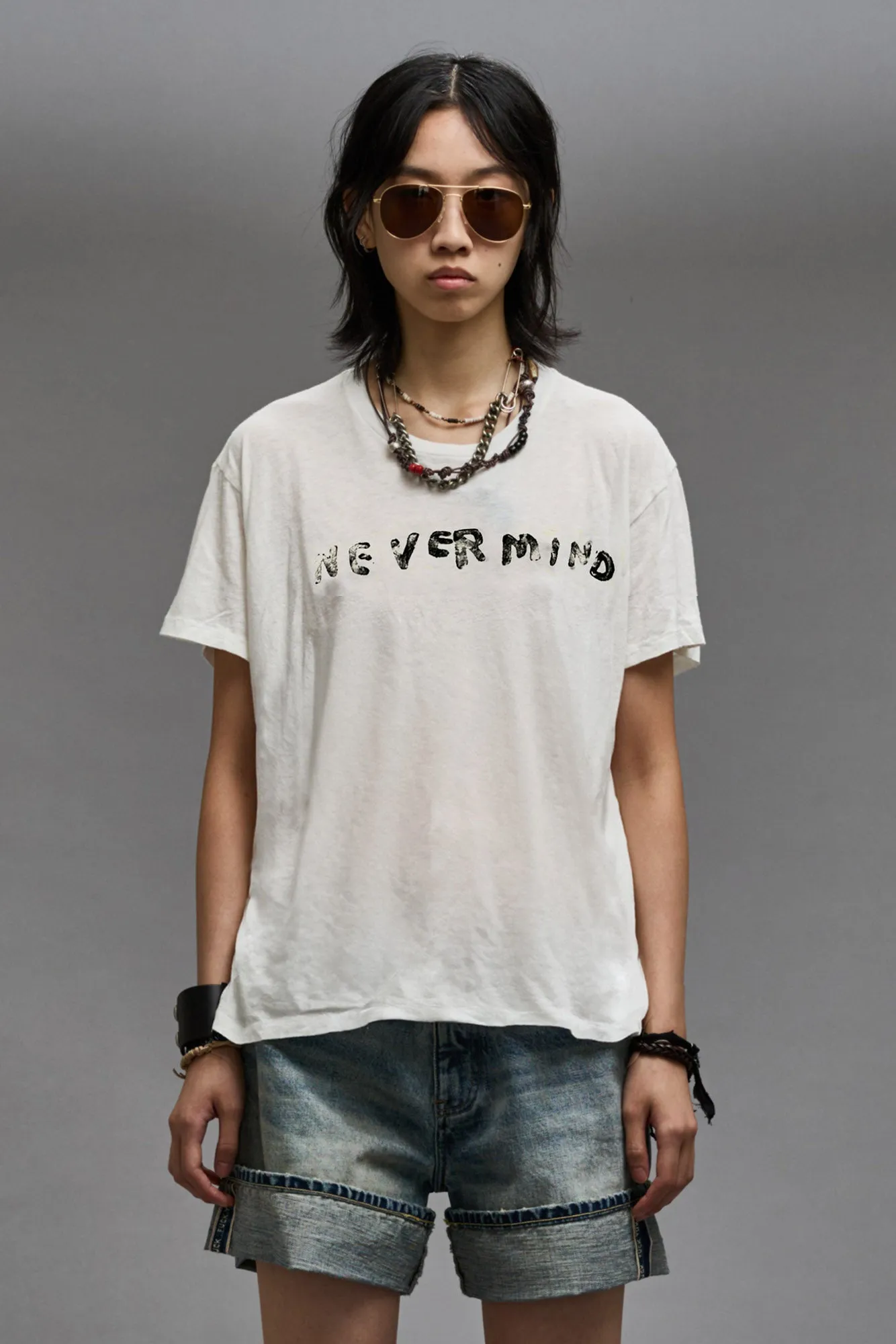 NEVERMIND BOY T - ECRU sold by R13 product image thumbnail 3