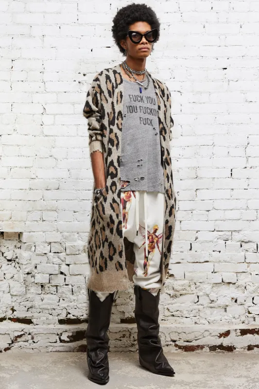 LONG LEOPARD CARDIGAN sold by R13