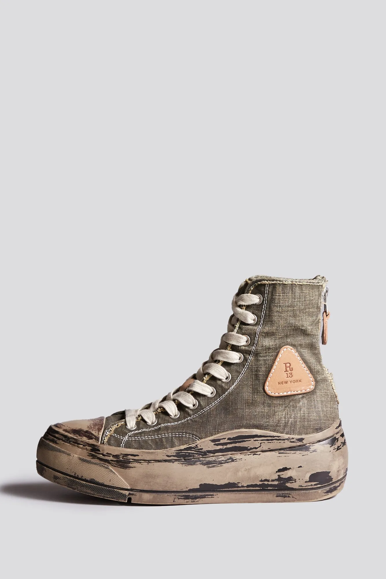 DISTRESSED TALL KURT - BLACK COATED CANVAS sold by R13