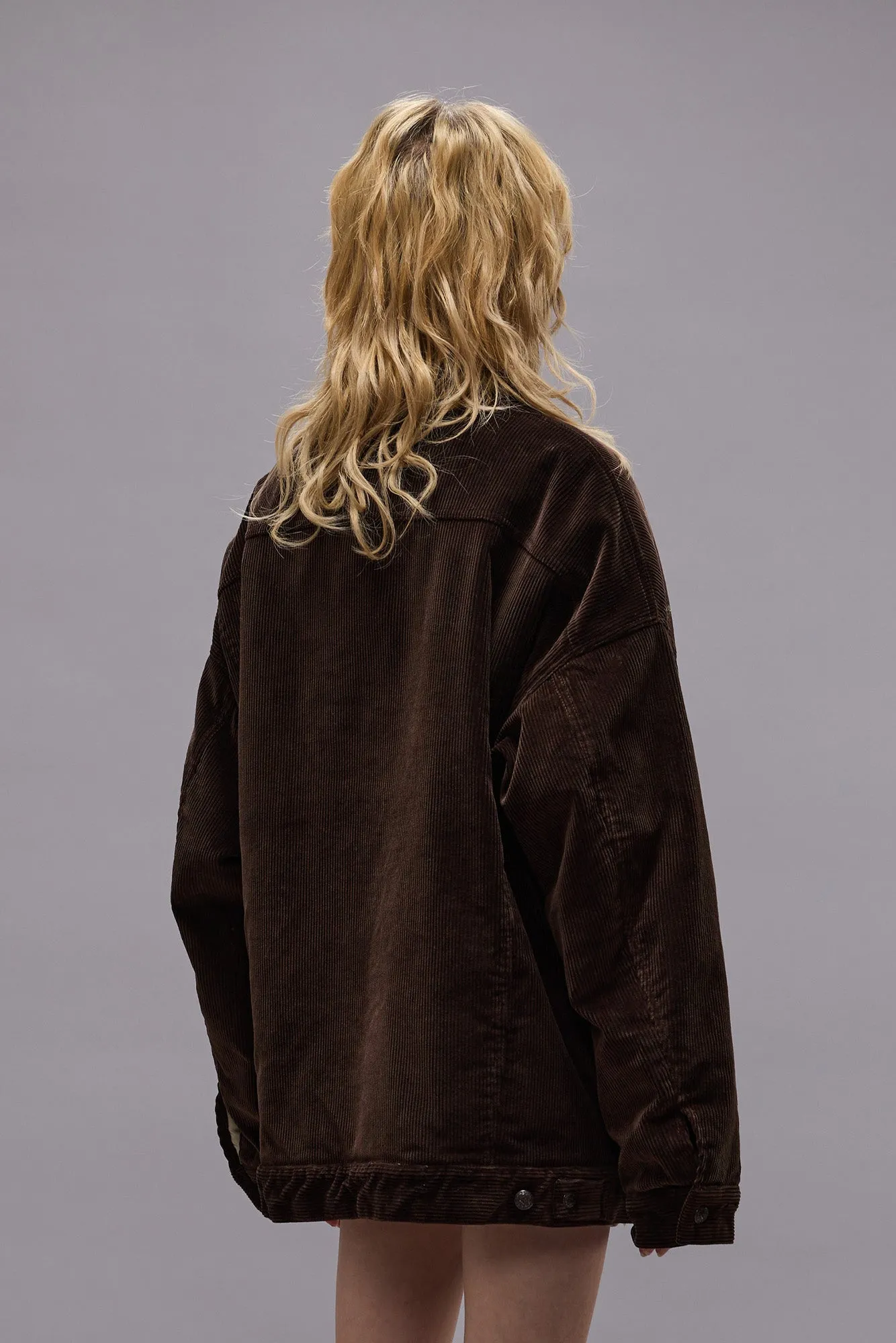 LACEY TRUCKER JACKET - DARK CHOCOLATE CORDUROY sold by R13 product image thumbnail 5