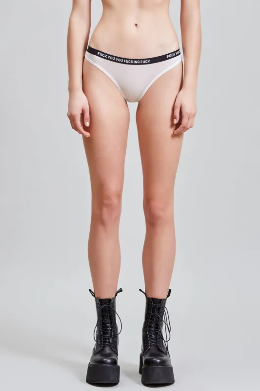CLASSIC PANTY - WHITE sold by R13