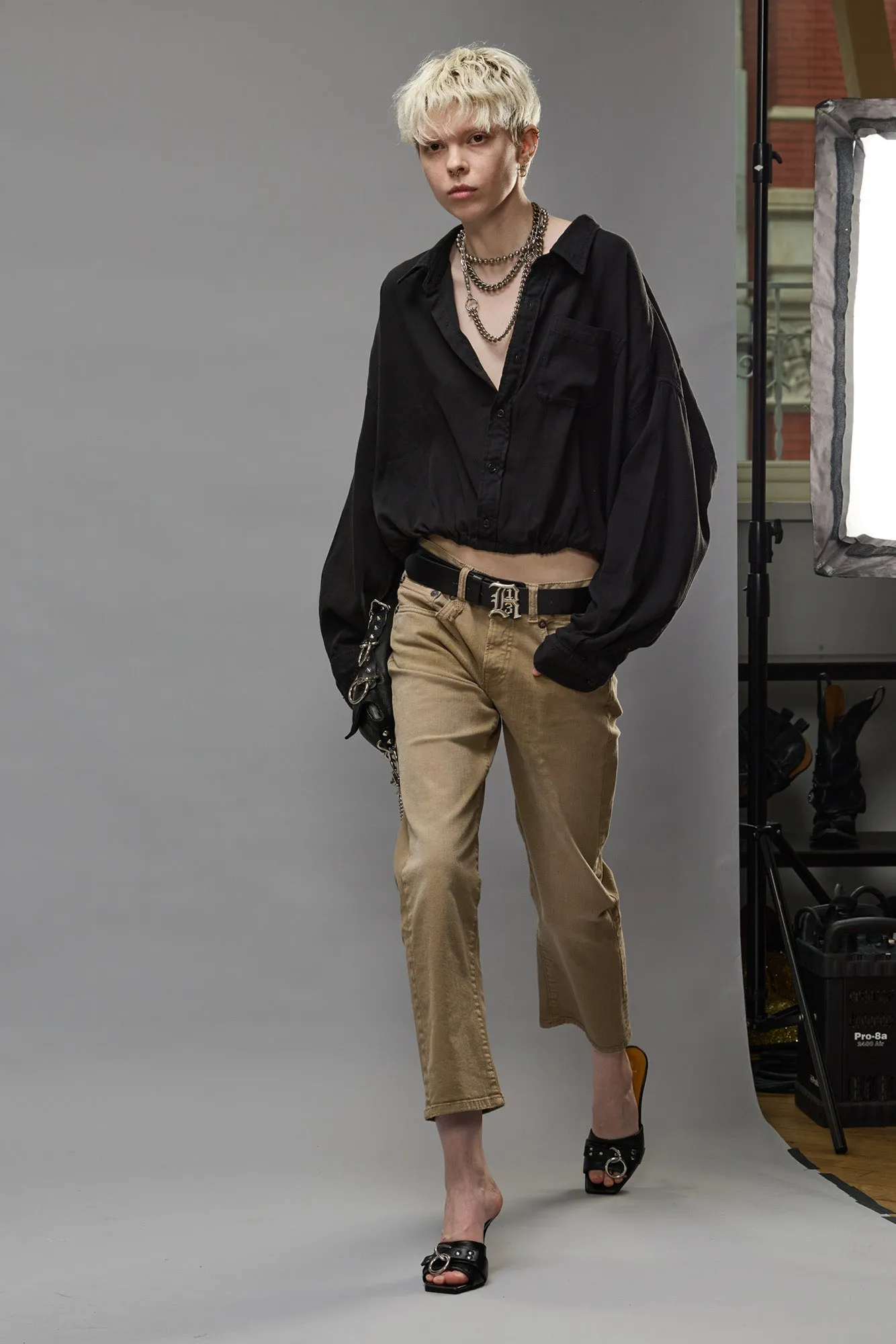 BOY STRAIGHT - PEBBLE STRETCH sold by R13 product image thumbnail 2