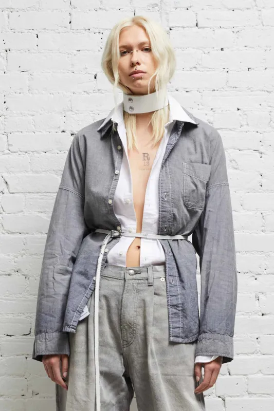 LONG SLEEVE BUTTON-UP sold by R13