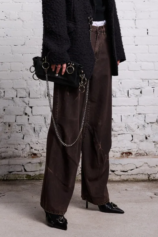 TINA ARTICULATED JEAN - RUSSEL ACID BLACK sold by R13