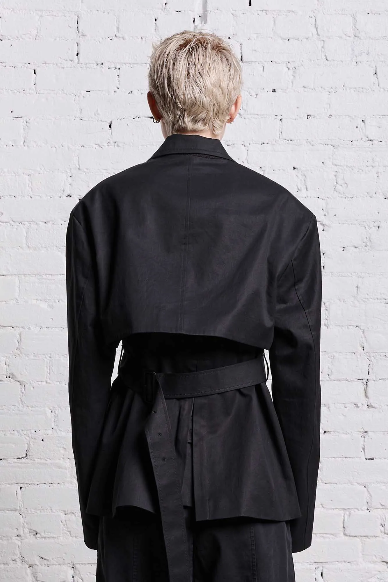 TRENCH VENT BLAZER - BLACK sold by R13 product image thumbnail 5
