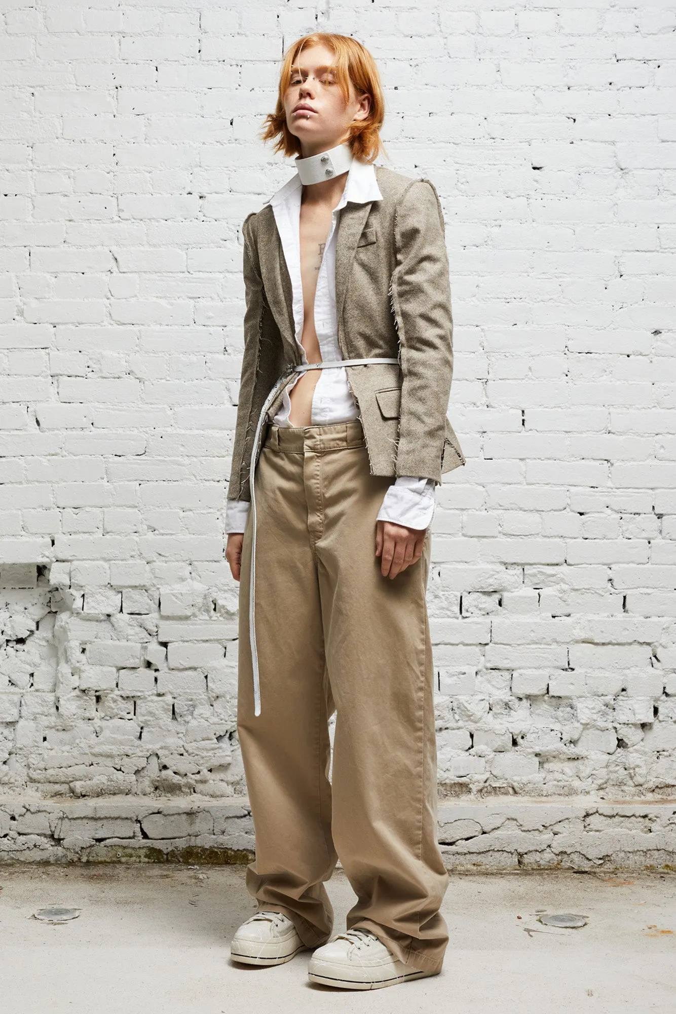 FLAT SLEEVE BLAZER - OATMEAL sold by R13 product image thumbnail 2