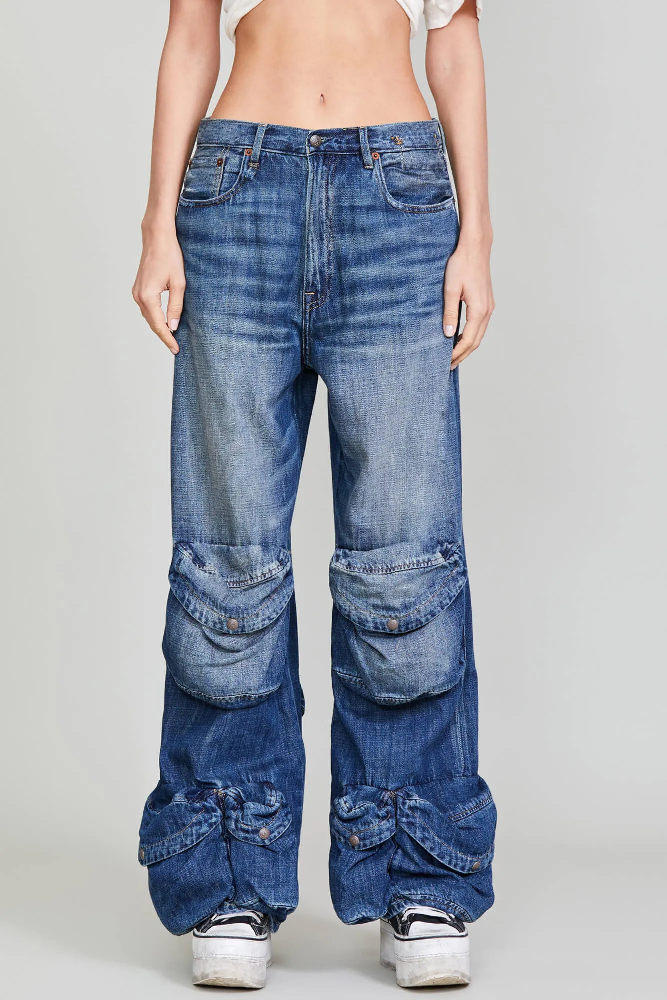 MULTIPOCKET UTILITY JEAN - DANE INDIGO sold by R13 product image thumbnail 5