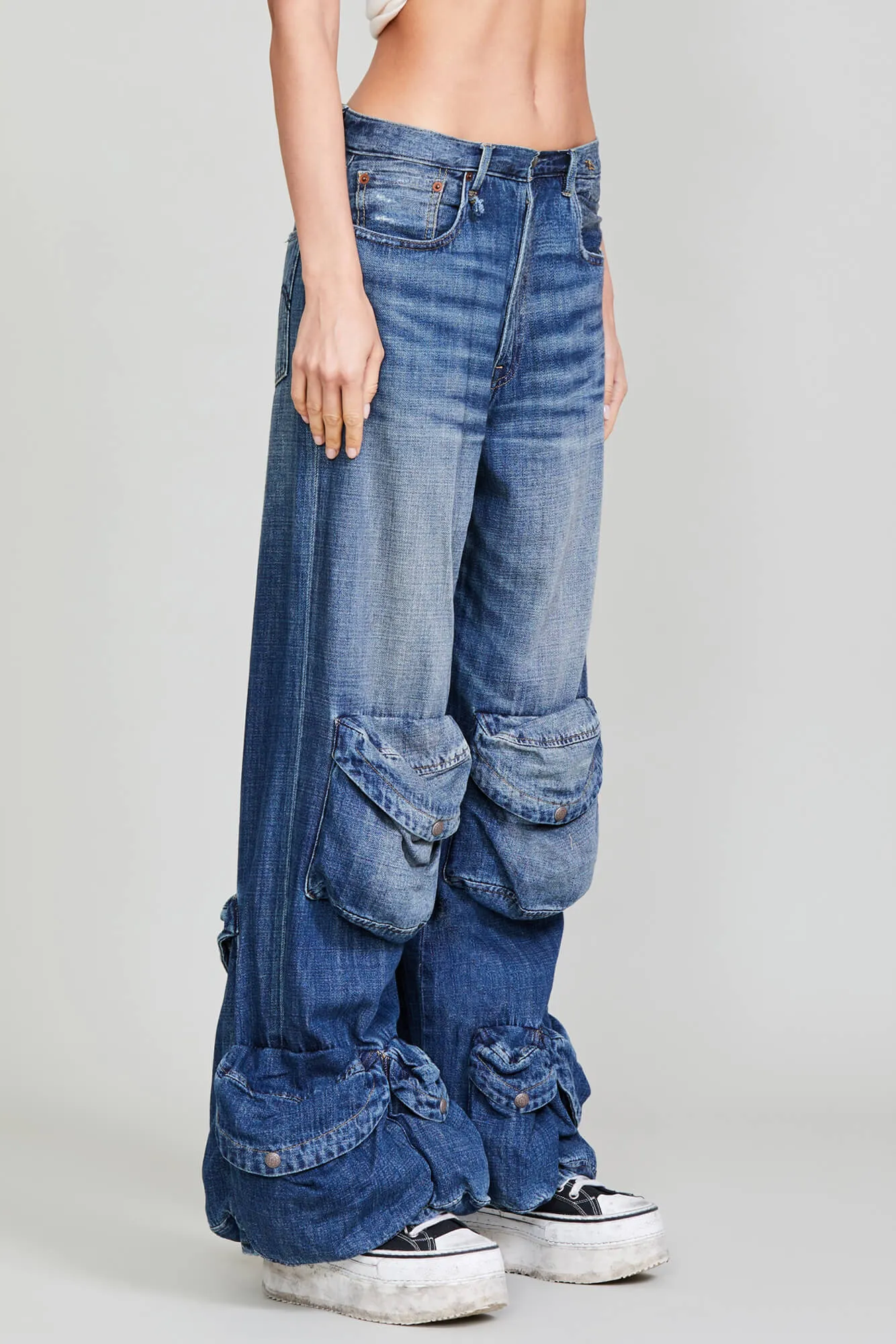 MULTIPOCKET UTILITY JEAN - DANE INDIGO sold by R13 product image thumbnail 2