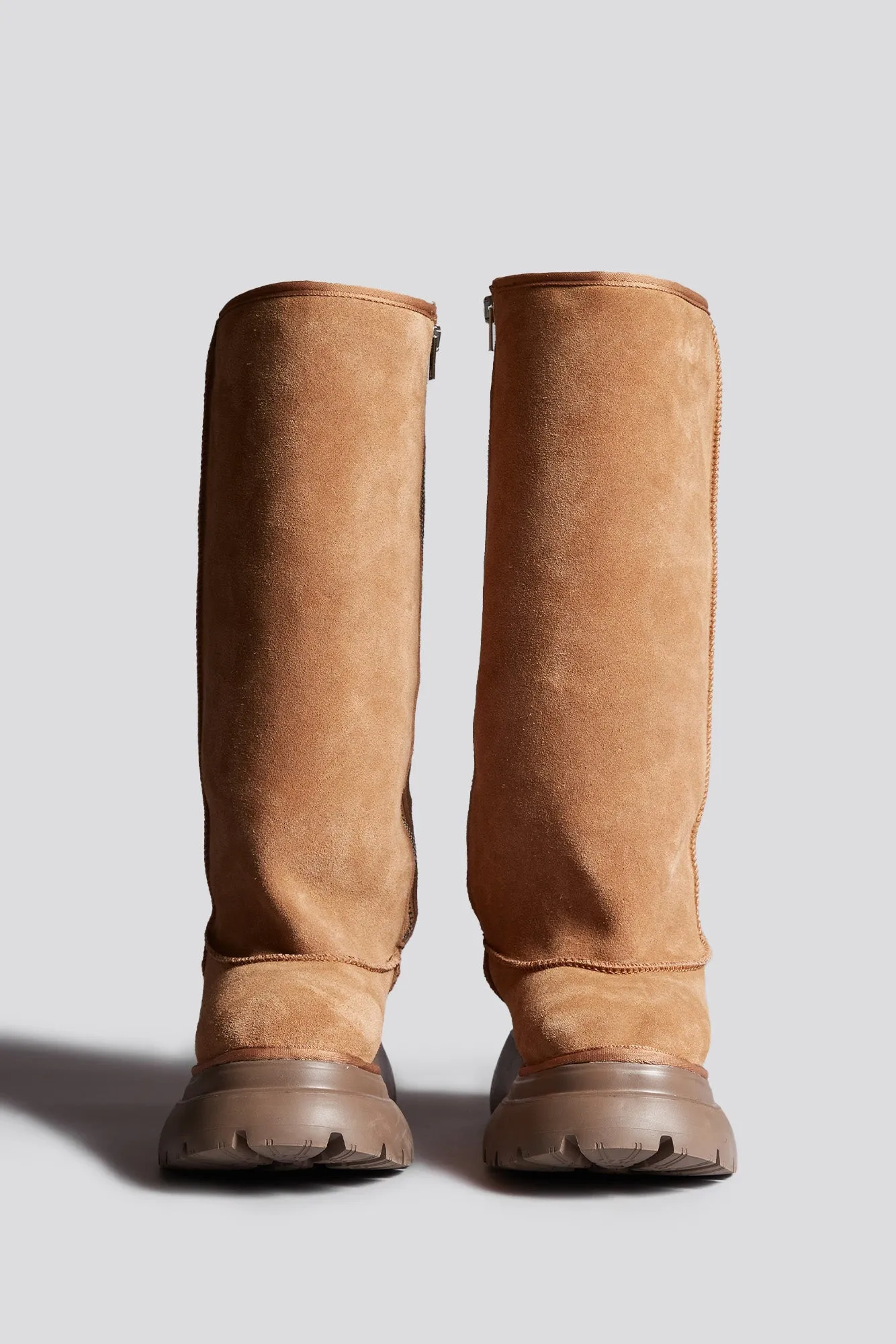 TALL CHUNKY SHEARLING BOOT - LIGHT BROWN sold by R13 product image thumbnail 2