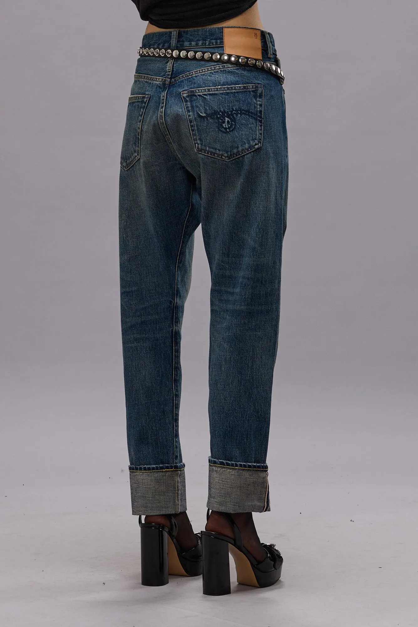 CROSSOVER JEAN - ASPEN SELVEDGE BLUE sold by R13 product image thumbnail 5