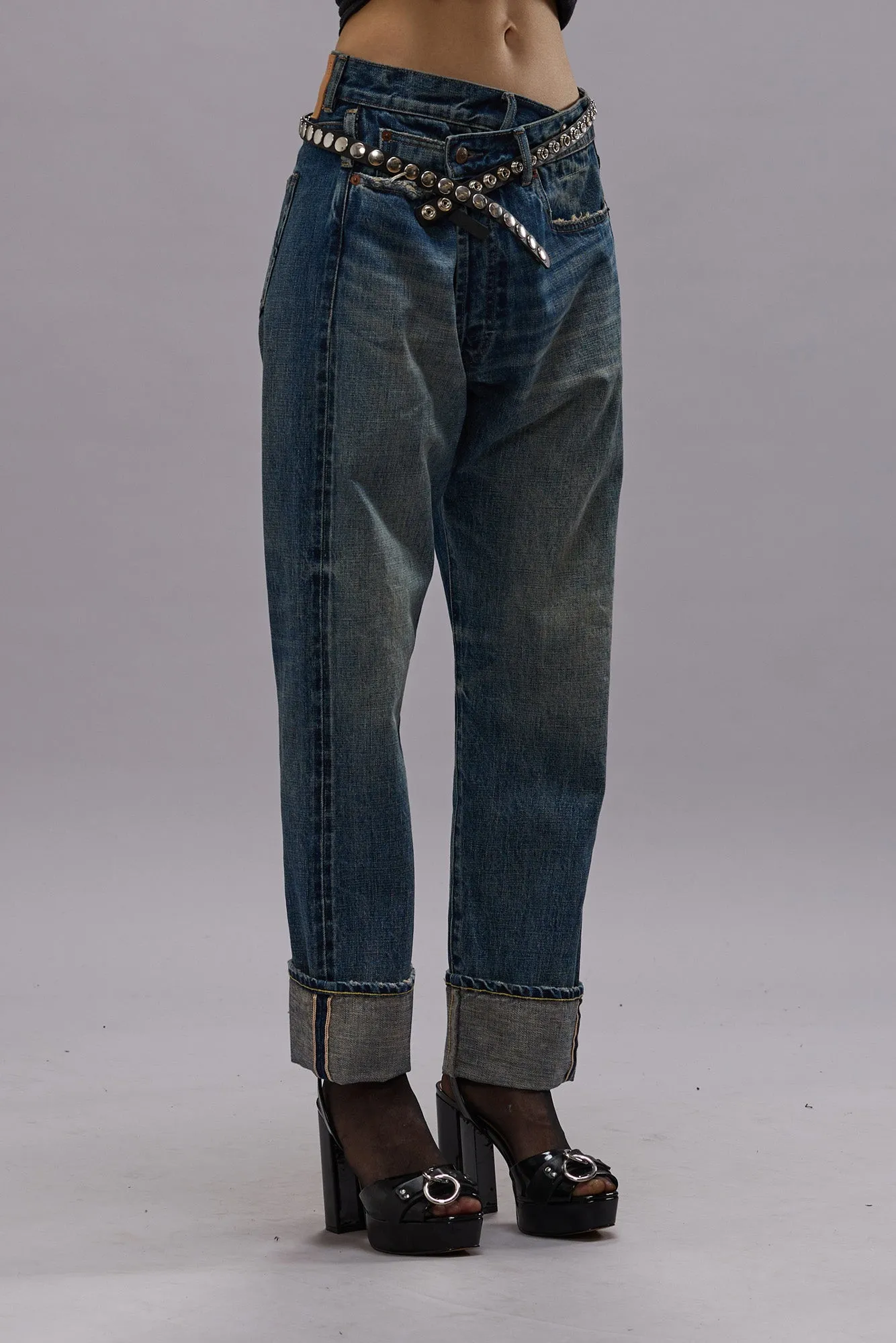 CROSSOVER JEAN - ASPEN SELVEDGE BLUE sold by R13 product image thumbnail 4