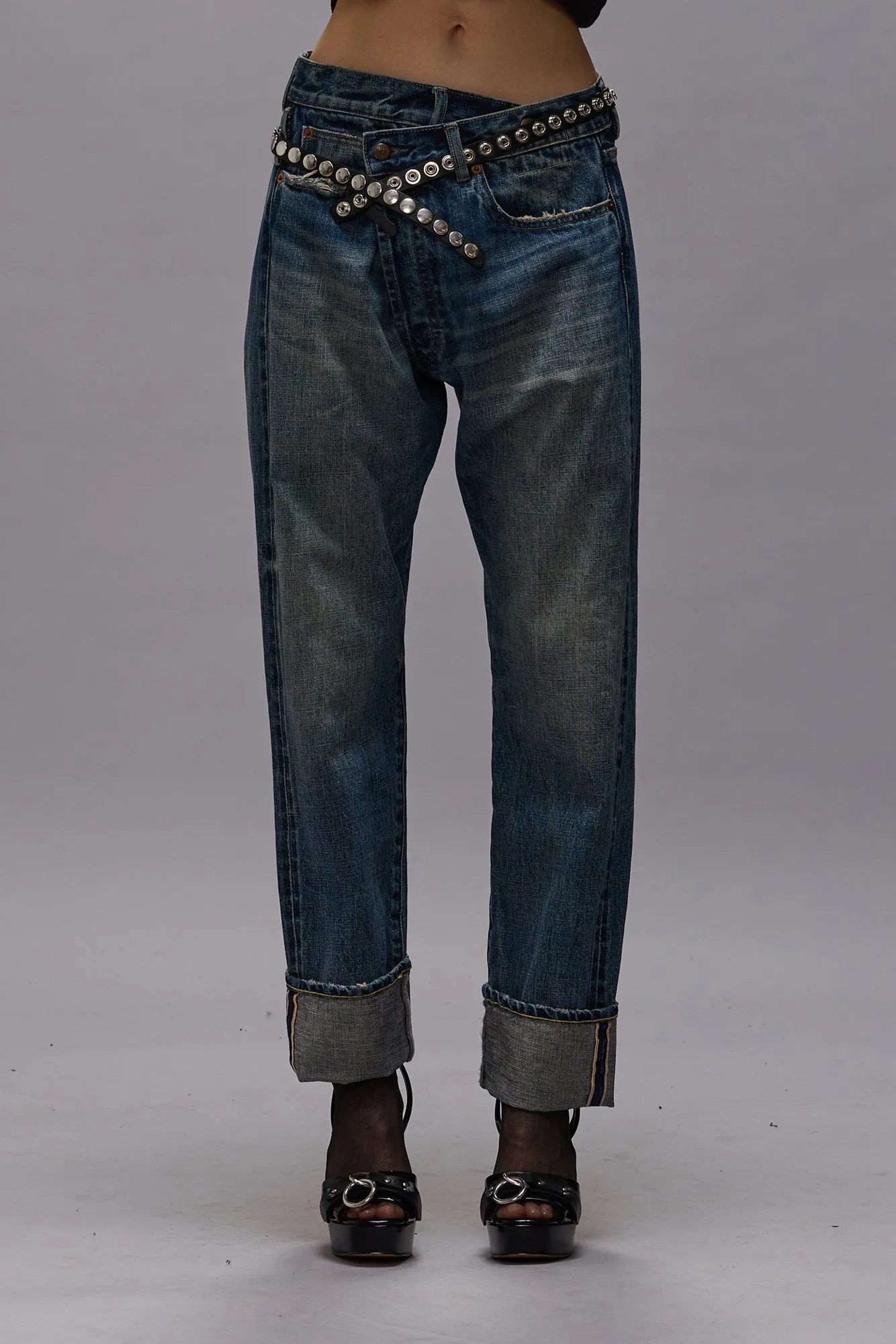 CROSSOVER JEAN - ASPEN SELVEDGE BLUE sold by R13 product image thumbnail 3