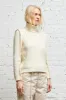 FLAT SLEEVE TURTLENECK - ECRU sold by R13
