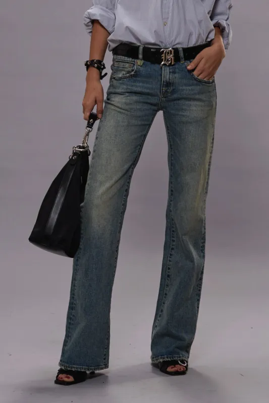 BOY FLARE - MERTON BLUE STRETCH sold by R13