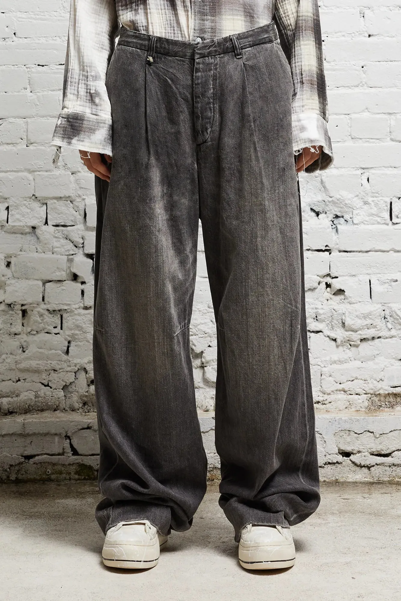 WAYNE DENIM TROUSER - KANE BLACK sold by R13 product image thumbnail 5