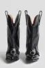 RINGED LOW RIDER COWBOY BOOT - BLACK sold by R13