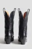 RINGED LOW RIDER COWBOY BOOT - BLACK sold by R13
