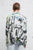 DISTRESSED OVERSIZED PULLOVER - 11 SPRING GRAFFITI sold by R13