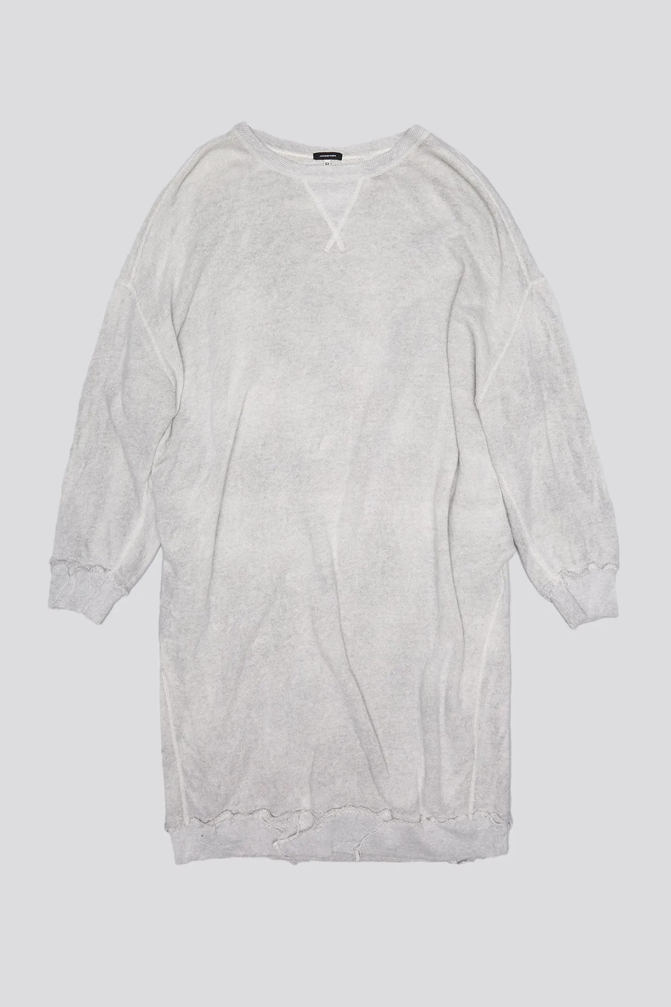 GRUNGE SWEATSHIRT DRESS - HEATHER GREY sold by R13 product image thumbnail 4