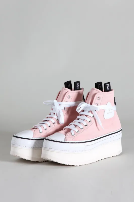 COURTNEY PLATFORM HIGH TOP SNEAKER - PINK sold by R13