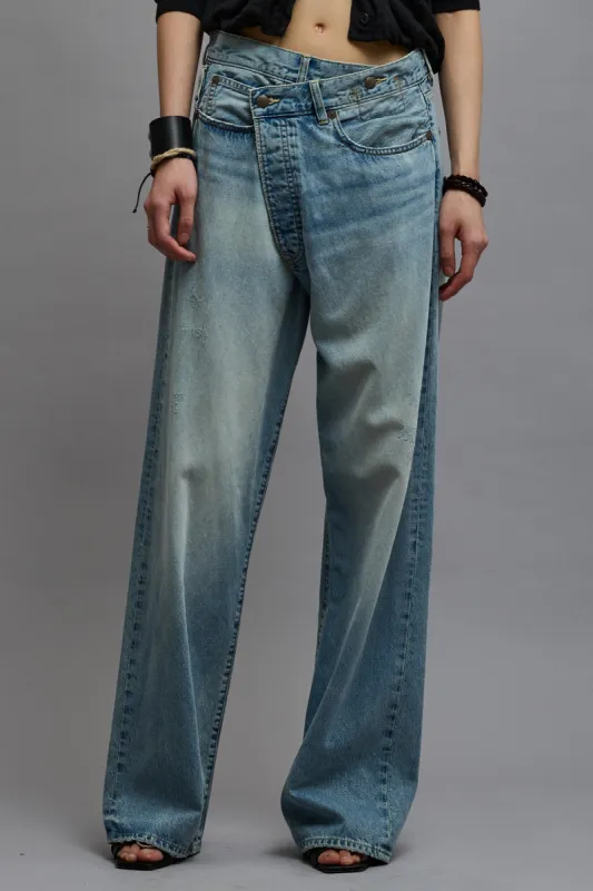 WIDE LEG CROSSOVER - HAVEN BLUE sold by R13