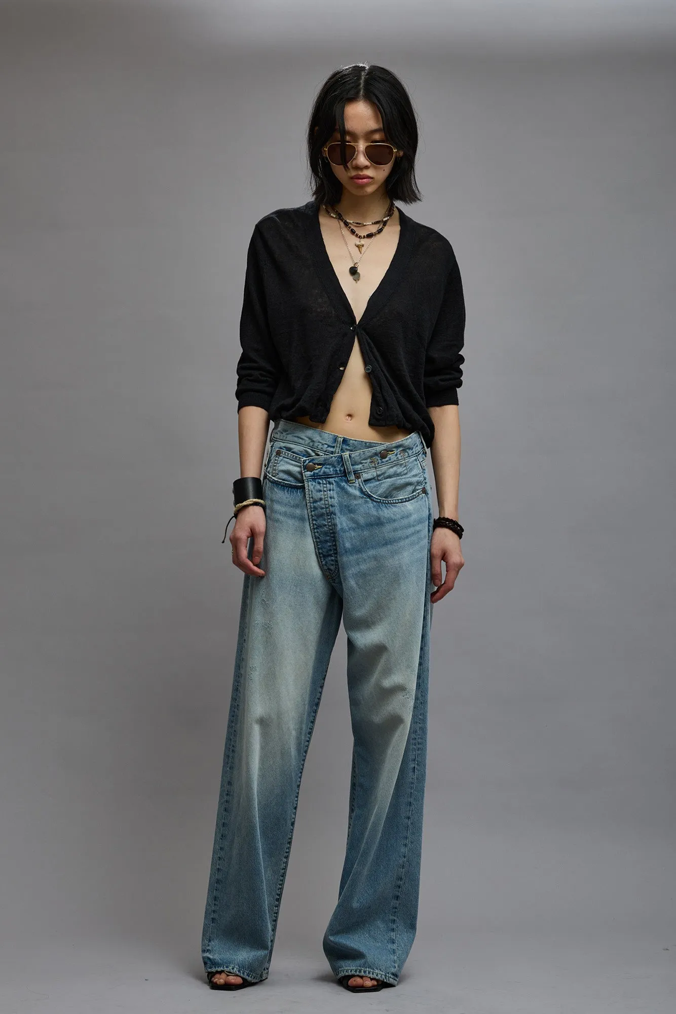 WIDE LEG CROSSOVER - HAVEN BLUE sold by R13 product image thumbnail 2