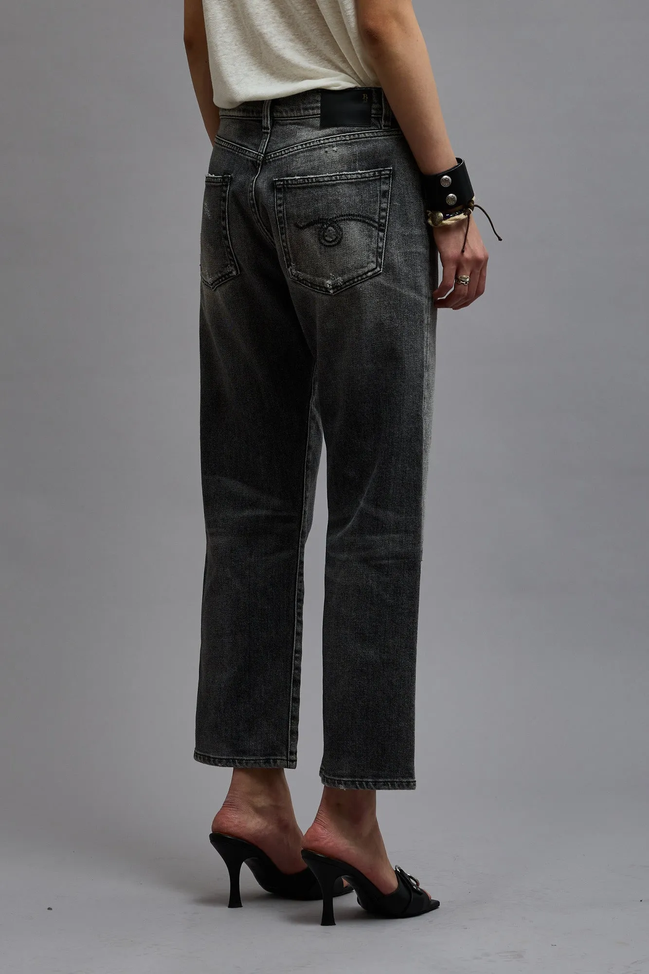 BOYFRIEND JEAN - VINTAGE GREY sold by R13 product image thumbnail 5
