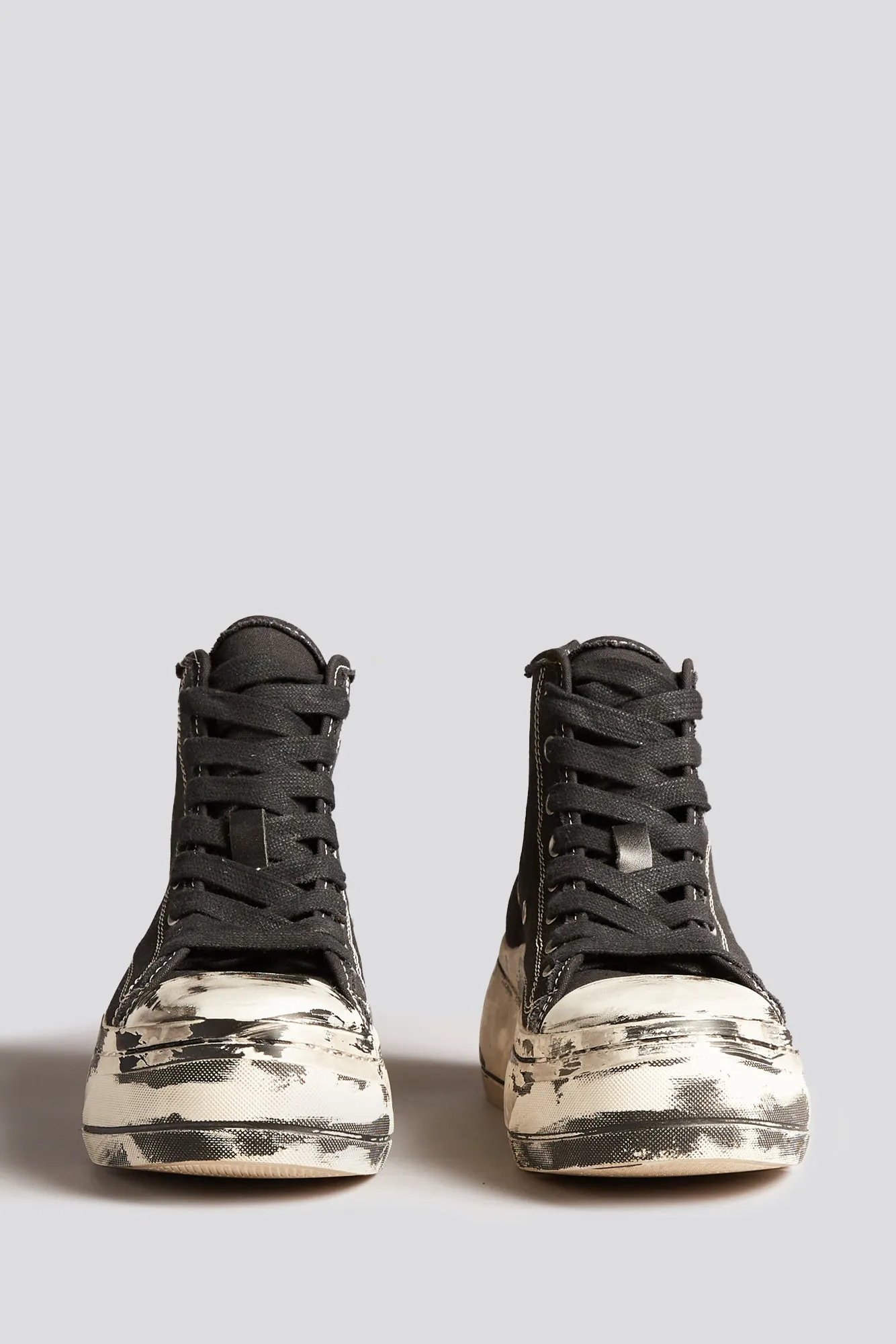 KURT HIGH TOP SNEAKER - SCRATCH PAINT BLACK sold by R13 product image thumbnail 2