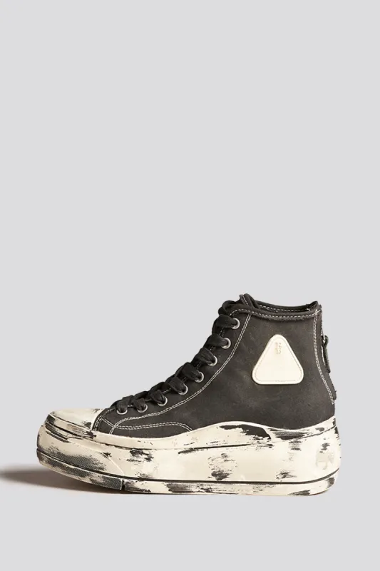 KURT HIGH TOP SNEAKER - SCRATCH PAINT BLACK sold by R13
