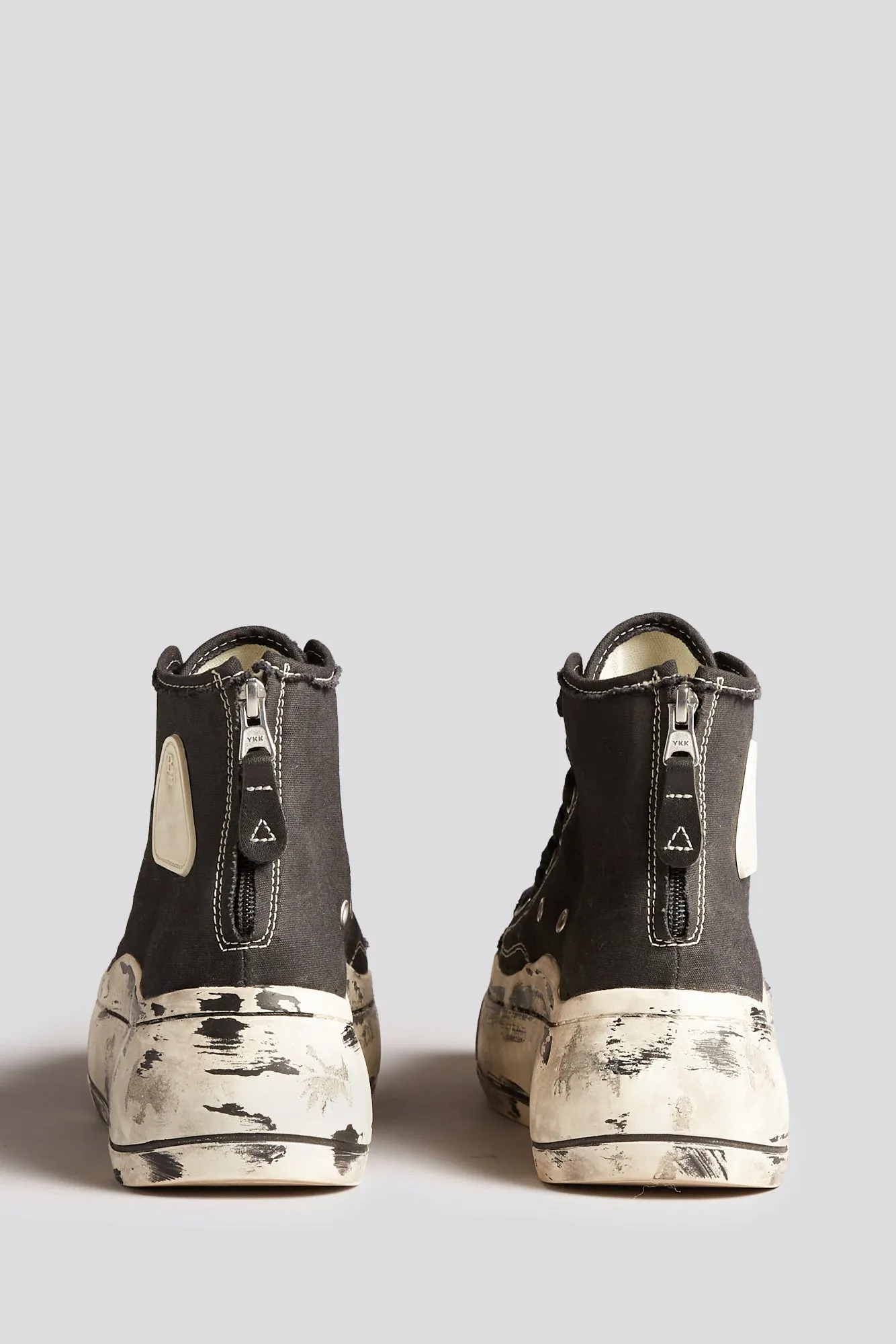 KURT HIGH TOP SNEAKER - SCRATCH PAINT BLACK sold by R13 product image thumbnail 3